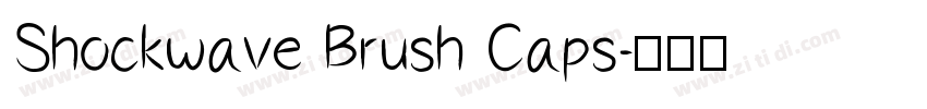 Shockwave Brush Caps字体转换